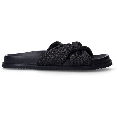 Sacha Zwarte gevlochten slippers zwart vrouw 36 Sacha Zwarte gevlochten slippers zwart vrouw 36