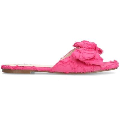 Sacha Roze slippers met strik roze vrouw 39 Sacha Roze slippers met strik roze vrouw 39