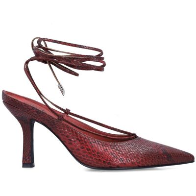 Sacha Rode snake pumps rood vrouw 40 Sacha Rode snake pumps rood vrouw 40
