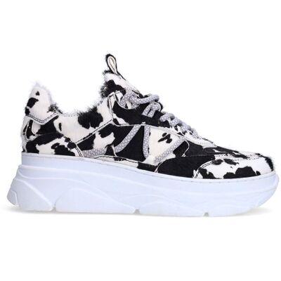 Sacha Cow print sneakers multicolor vrouw 38 Sacha Cow print sneakers multicolor vrouw 38