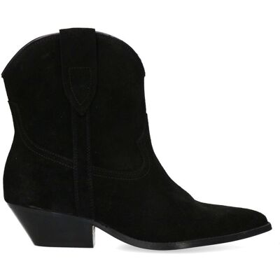 Sacha Zwarte suède western enkellaarsjes zwart vrouw 37 Sacha Zwarte suède western enkellaarsjes zwart vrouw 37
