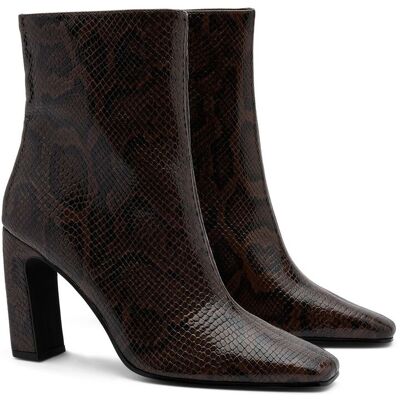 Sacha Bruine snake enkellaarsjes met hak multicolor vrouw 40 Sacha Bruine snake enkellaarsjes met hak multicolor vrouw 40