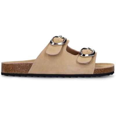 Sacha Beige suède slippers beige vrouw 41 Sacha Beige suède slippers beige vrouw 41