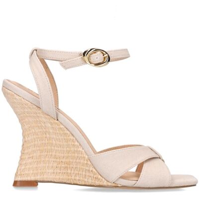 Sacha Beige sleehak sandalen beige vrouw 36 Sacha Beige sleehak sandalen beige vrouw 36