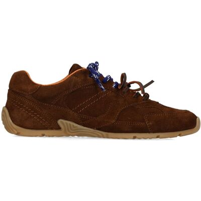 Sacha Donkerbruine suède sneakers met dubbele veters bruin vrouw 37 Sacha Donkerbruine suède sneakers met dubbele veters bruin vrouw 37