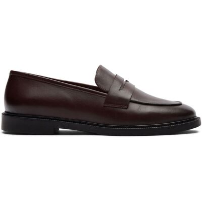 Sacha Donkerbruine leren loafers bruin vrouw 39 Sacha Donkerbruine leren loafers bruin vrouw 39