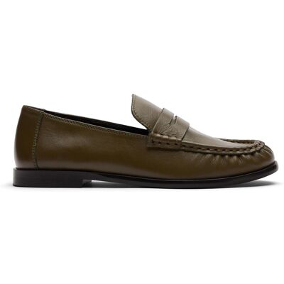 Sacha Groene leren loafers groen vrouw 39 Sacha Groene leren loafers groen vrouw 39