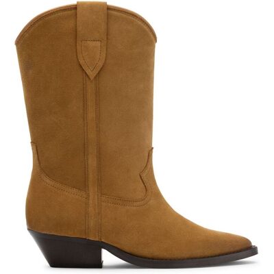 Sacha Cognac western laarsjes beige vrouw 37 Sacha Cognac western laarsjes beige vrouw 37