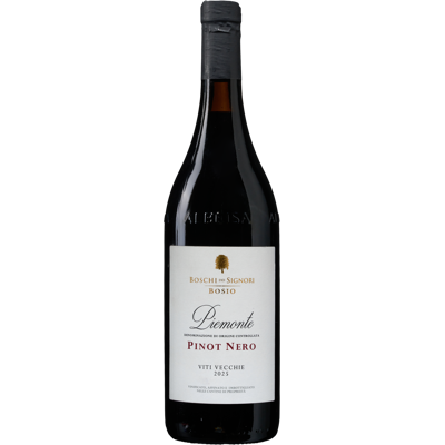 Wijnbeurs Bosio Boschi dei Signori Pinot Nero Vigne Vecchie Piemonte Wijnbeurs Bosio Boschi dei Signori Pinot Nero Vigne Vecchie Piemonte