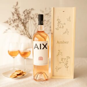 YourSurprise Wijn in gegraveerde kist - AIX rosé (Magnum)
