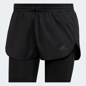 adidas Run Fast Two-in-One Shorts - 2XS,XS,S,M,L,XL