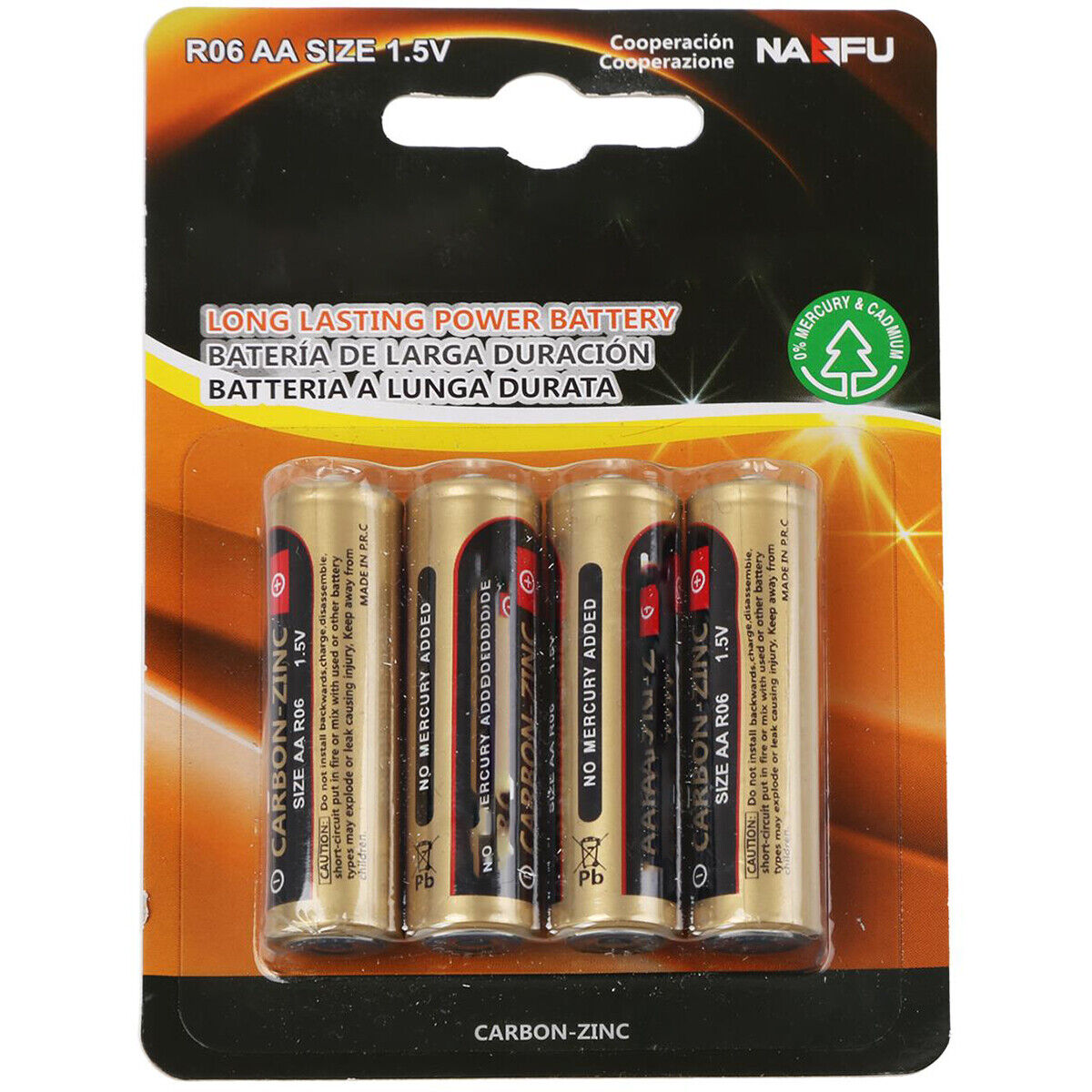 BES LED Batterij - Aigi Azo - AA/LR06 - 1.5V - Alkaline Batterijen - 4 Stuks