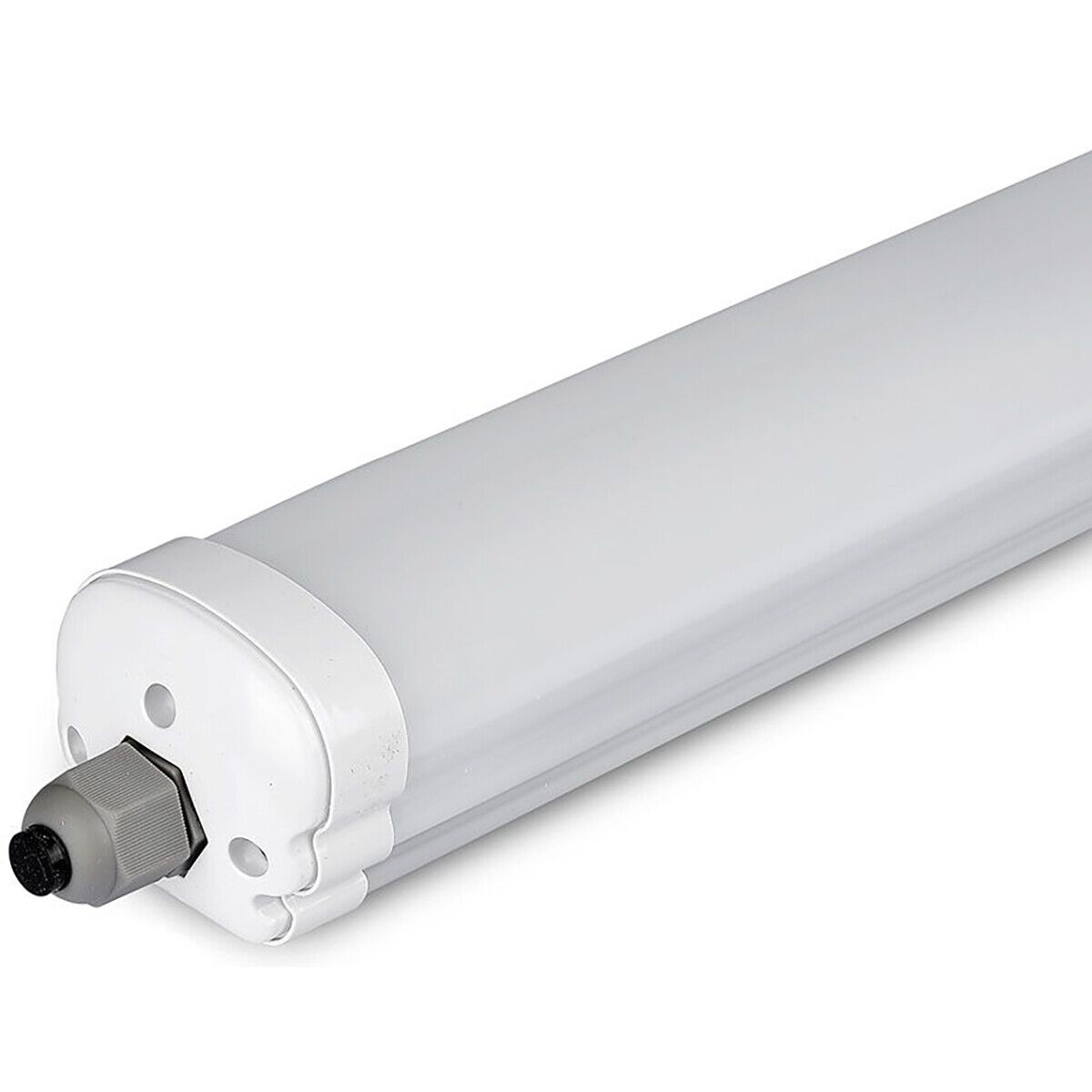 BES LED LED Balk - Viron Bunton - 36W - Waterdicht IP65 - Natuurlijk Wit 4000K - Mat Wit - Kunststof - 120cm
