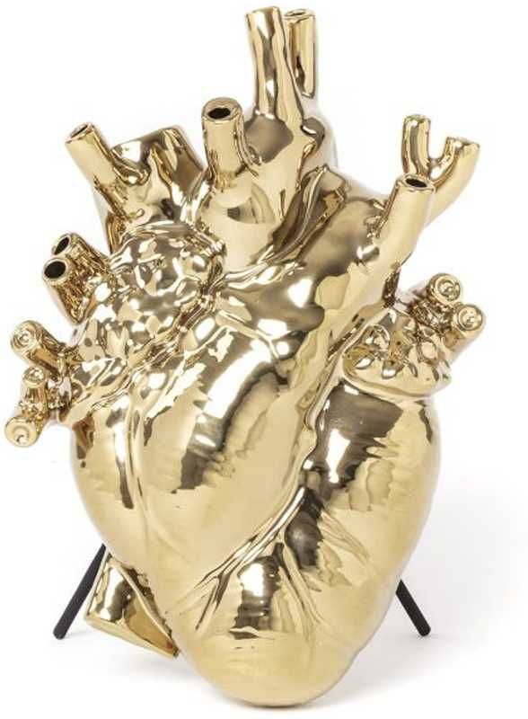 Seletti Love in Bloom Gold Edition vaas