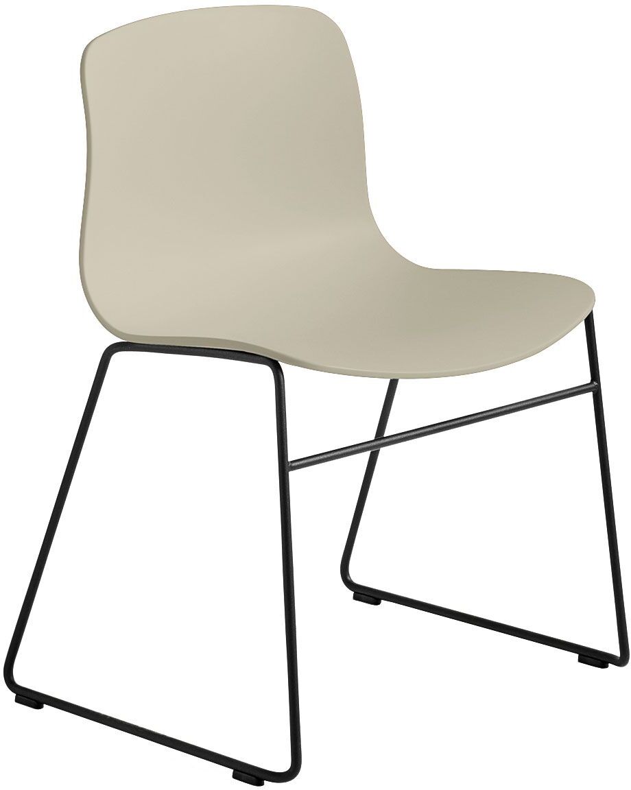 Hay About a Chair AAC08 stoel met zwart onderstel Pastel Green