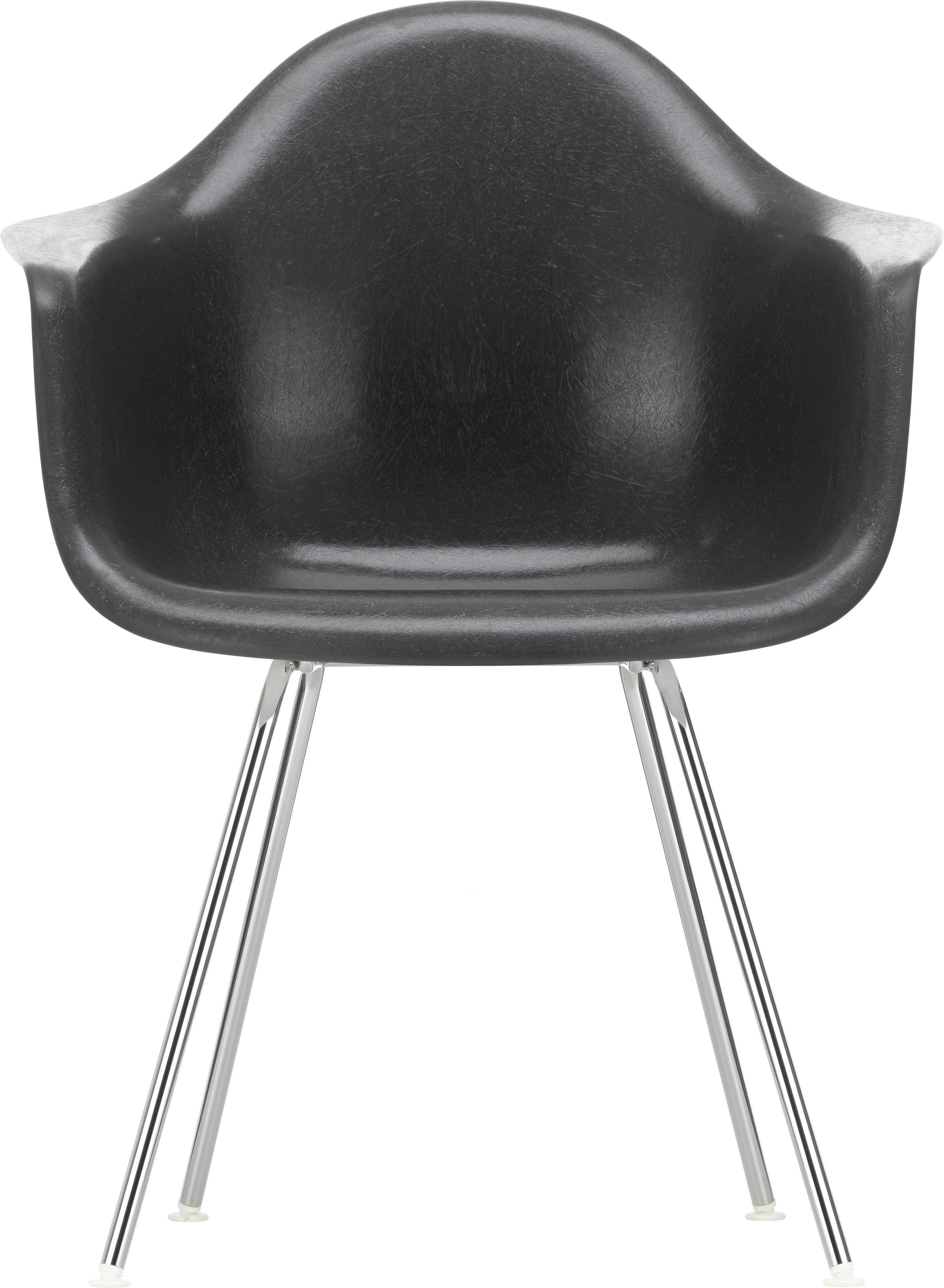 Vitra Eames DAX Fiberglass stoel chroom elephant hide grey