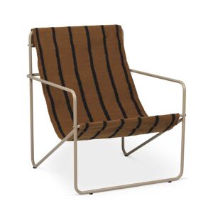 Ferm Living Desert fauteuil cashmere onderstel Cashmere/Stripe