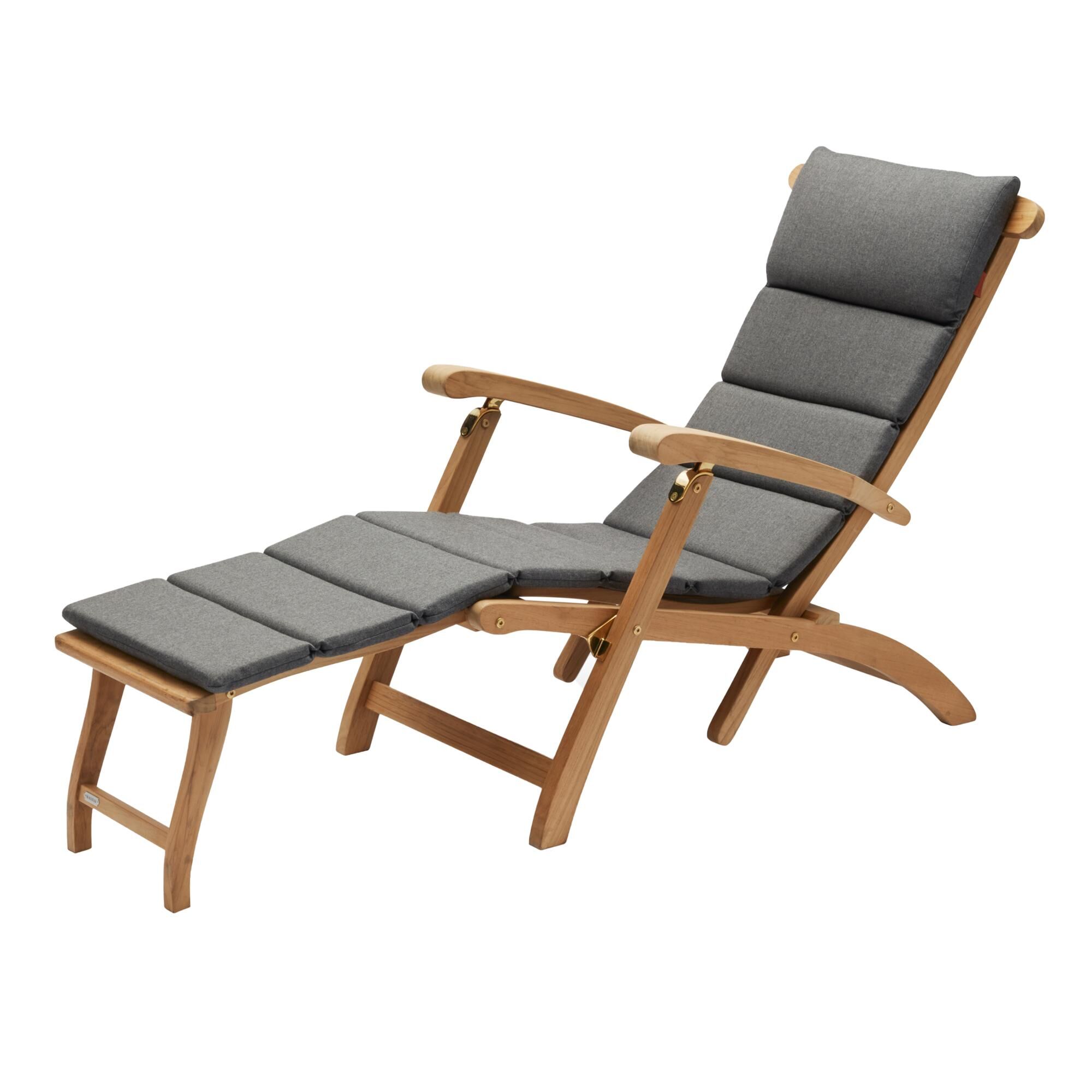 Skagerak Kussen voor Steamer Deck Chair ligstoel Charcoal