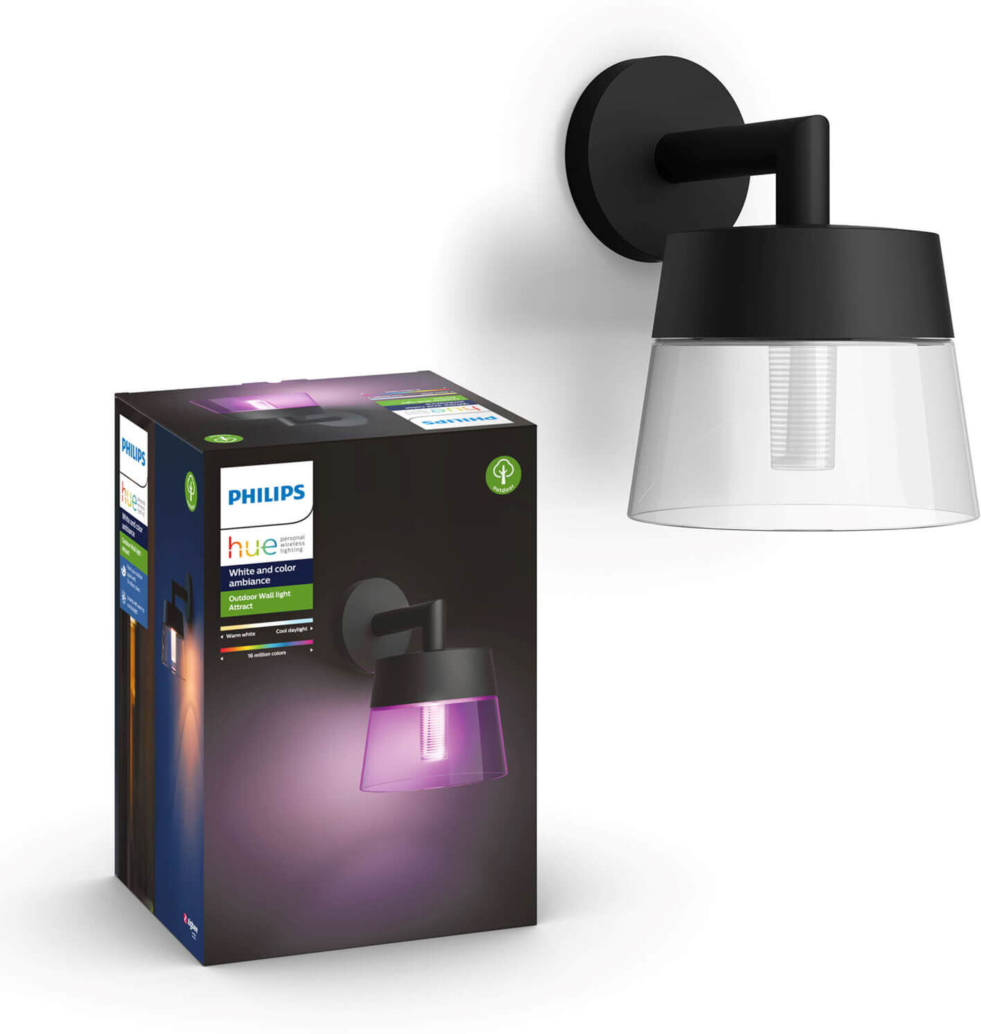 Philips Hue Outdoor Attract wandlamp - White & Color