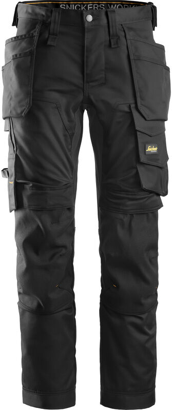 Snickers Workwear Snickers AllroundWork stretch werkbroek met holsterzakken Slim fit 6241 46 zwart