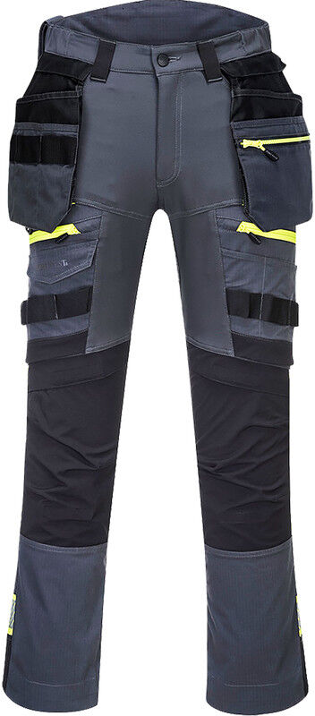 Portwest DX4 stretch werkbroek met afneembare holsterzakken 62 grijs