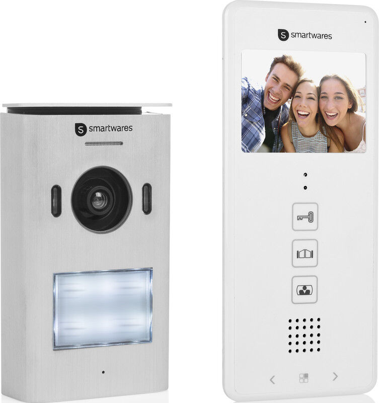 Smartwares videofoon systeem voor 1 appartement Set