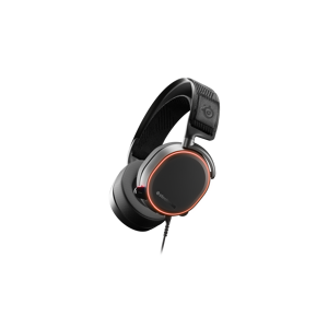 SteelSeries Arctis Pro Gaming Headset - High resolution speaker drivers - Made for PC - Bidirectional noise-cancelling microphone - DTS surround sound - RGB lighting