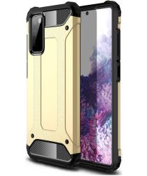 Selected by GSMpunt.nl Samsung Galaxy A32 5G Hoesje Shock Proof Hybride Back Cover Goud