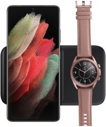 Samsung Originele Samsung Wireless Charger Duo + Adapter Telefoon/Watch Zwart