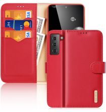 Dux Ducis Hivo Series Samsung Galaxy S21 Plus Hoesje Book Case Rood