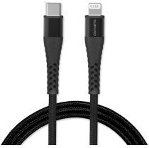 4smarts 20W USB-C naar Apple Lightning Kabel 3 Meter 3A Zwart/Grijs