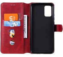 Geen Samsung Galaxy A02s Hoesje Portemonnee Retro Book Case Rood