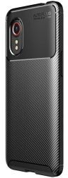 Selected by GSMpunt.nl Samsung Galaxy Xcover 5 Hoesje Siliconen Carbon TPU Back Cover Zwart