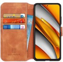 DG Ming Xiaomi Poco F3 / Mi 11i Hoesje Retro Wallet Book Case Bruin