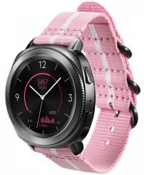 Samsung Origineel Samsung Premium Nato Universeel Watch 20MM Bandje Roze