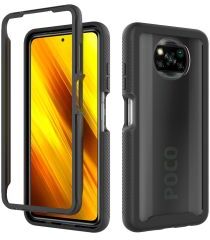 Geen Xiaomi Poco X3 / X3 Pro Hoesje Volledig Schokbestendig Cover Zwart