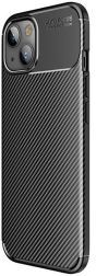 Selected by GSMpunt.nl Apple iPhone 13 Mini Hoesje Siliconen Carbon TPU Back Cover Zwart