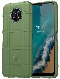 Selected by GSMpunt.nl Nokia G50 Hoesje Shock Proof Rugged Shield Back Cover Groen