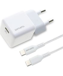 4smarts 30W Oplader Met USB-C naar USB-C Kabel 1.5M Wit