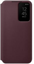 Samsung Origineel Samsung Galaxy S22 Hoesje Smart Clear View Cover Burgundy