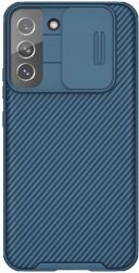 Nillkin CamShield Samsung Galaxy S22 Hoesje met Camera Slider Blauw