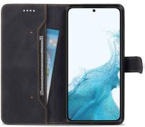 AZNS Samsung Galaxy S22 Hoesje Wallet Book Case Kunstleer Zwart