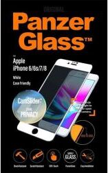 PanzerGlass iPhone 7/8 Screen Protector Privacy Camslider CF Wit