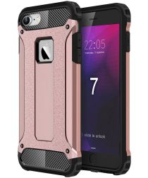 Geen Apple iPhone 7/8 Hoesje Shock Proof Hybride Back Cover Roze