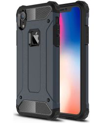 Selected by GSMpunt.nl Apple IPhone XR Hoesje Shock Proof Hybride Back Cover Blauw
