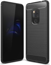 Geen Huawei Mate 20 Geborsteld TPU Hoesje Zwart