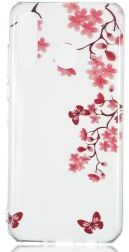 Geen Huawei P30 Lite Transparant TPU Hoesje met Boom Print