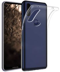Selected by GSMpunt.nl Motorola One Vision Hoesje Dun TPU Transparant