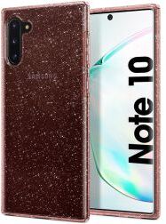 Spigen Liquid Crystal Hoesje Galaxy Note 10 Glitter Roze