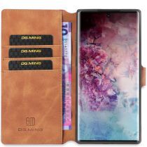 DG Ming Retro Portemonnee Samsung Galaxy Note 10 Plus Hoesje Bruin